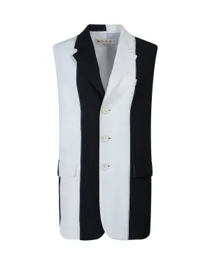 Marni Single-Breasted Vertical Panelled Vest