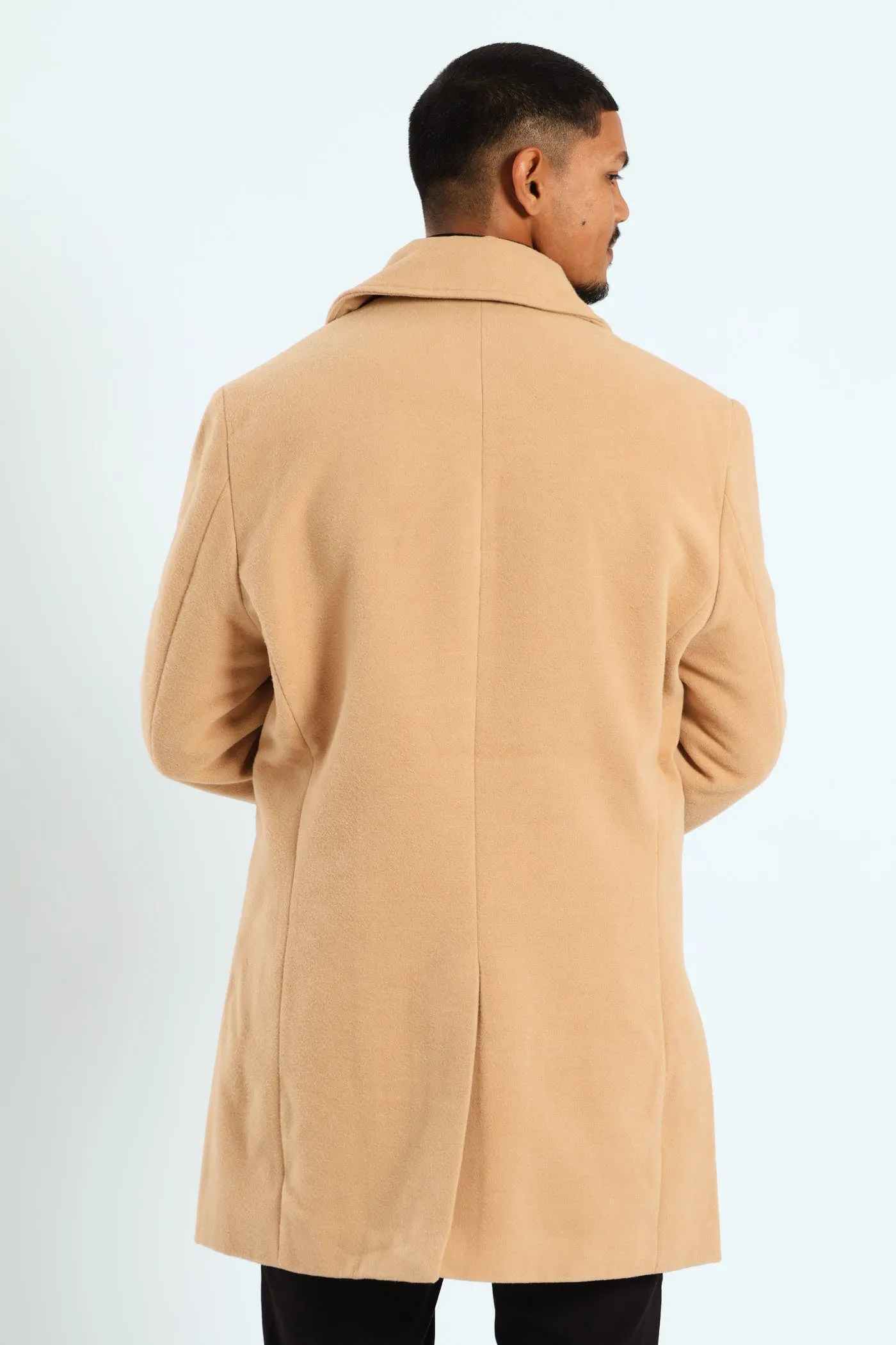 Melton Coat - Tan
