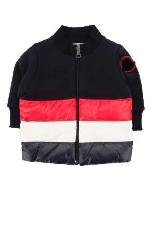 Moncler Enfant Stripe Panelled Zipped Jacket