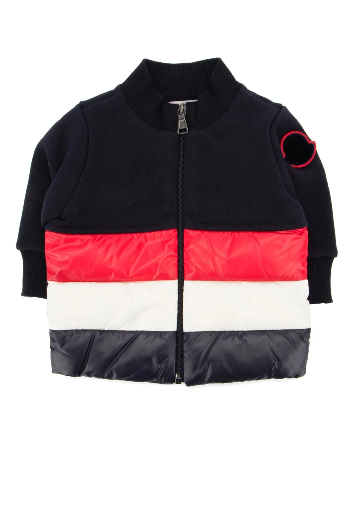 Moncler Enfant Stripe Panelled Zipped Jacket