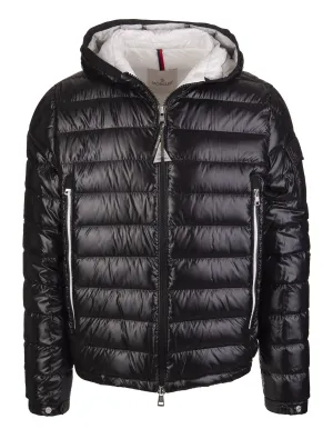 Moncler Gallion Logo Patch Zipped Padded Jacket