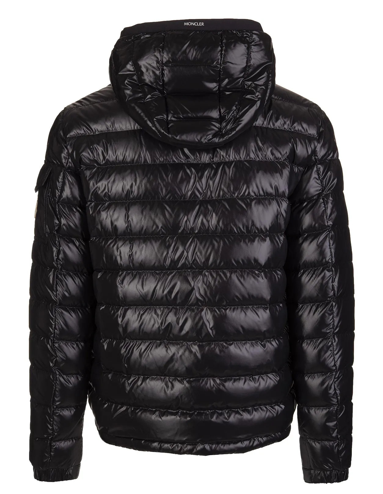 Moncler Gallion Logo Patch Zipped Padded Jacket