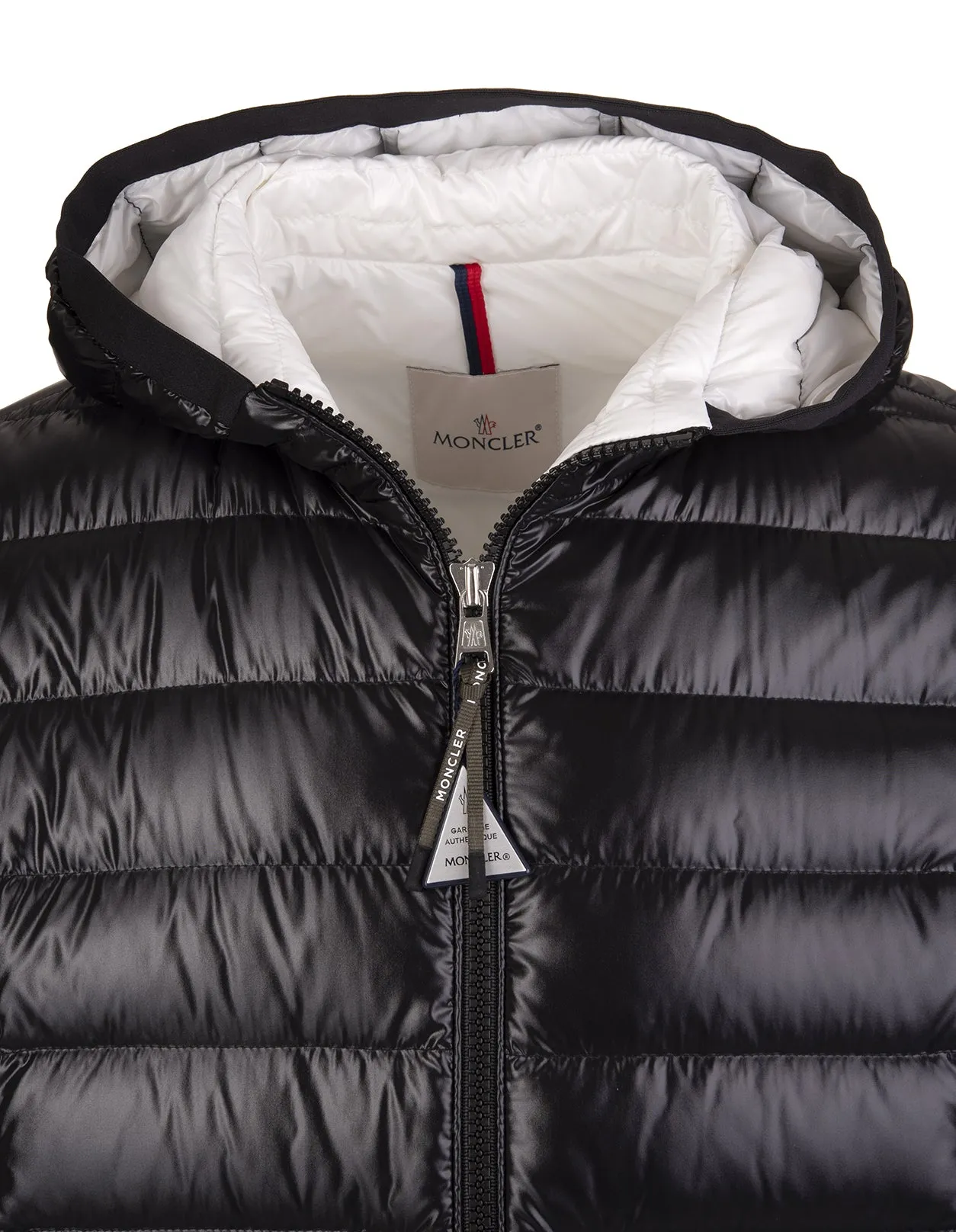 Moncler Gallion Logo Patch Zipped Padded Jacket