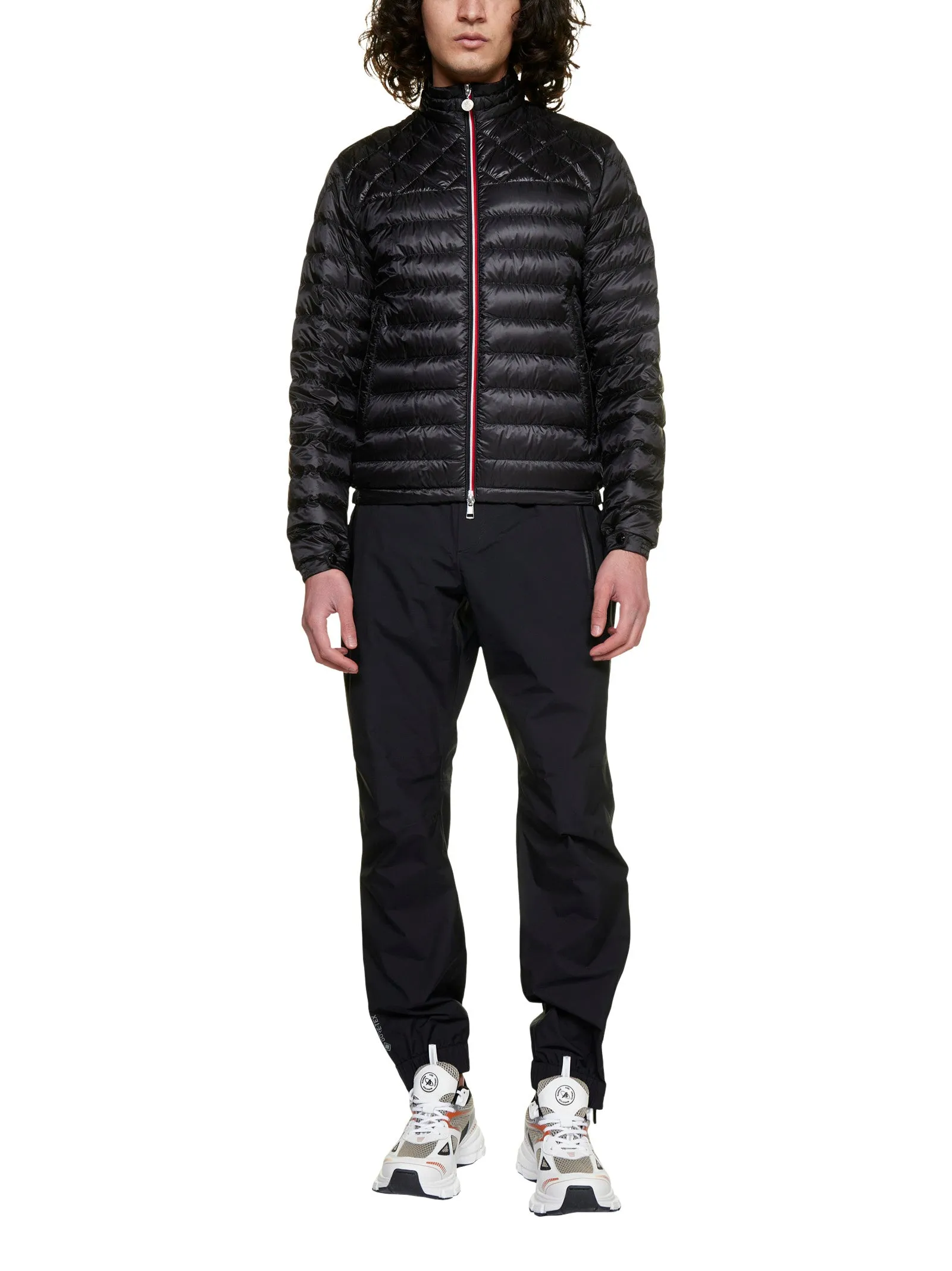 Moncler Logo Patch Zipped Mockneck Jacket