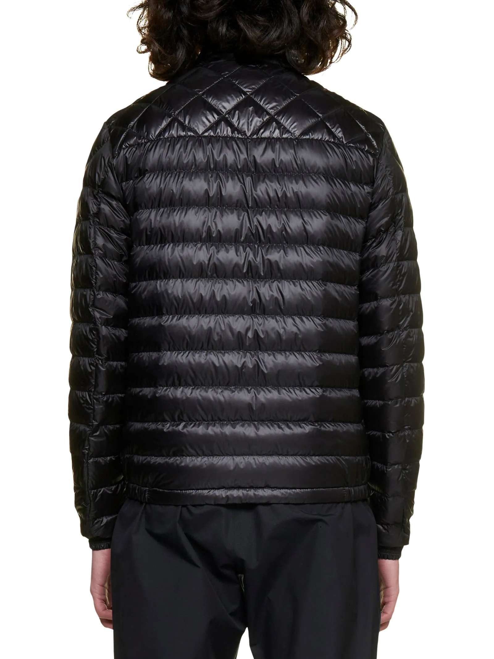 Moncler Logo Patch Zipped Mockneck Jacket
