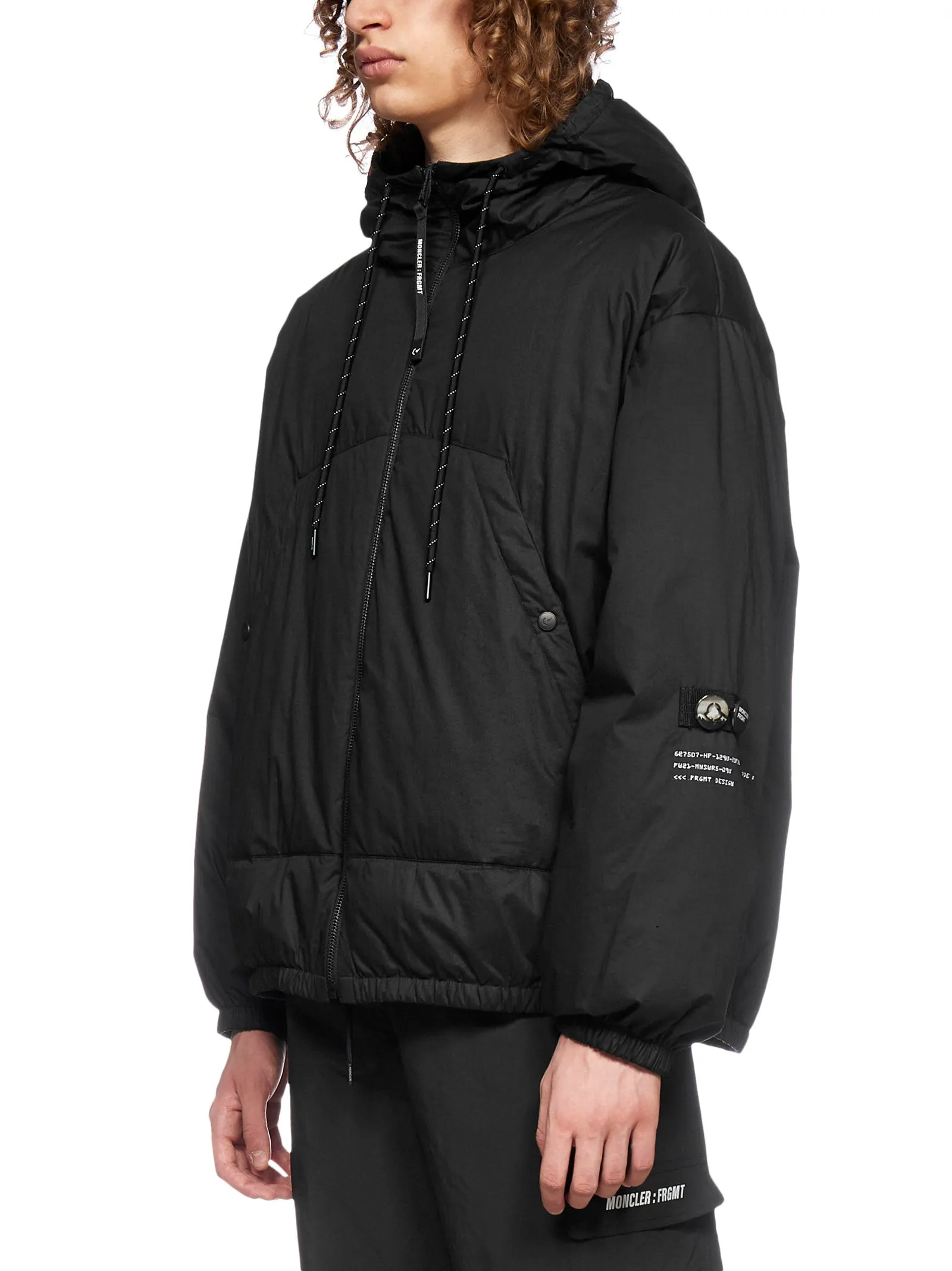 Moncler X Fragment Hiroshi Fujiwara Logo Printed Down Jacket