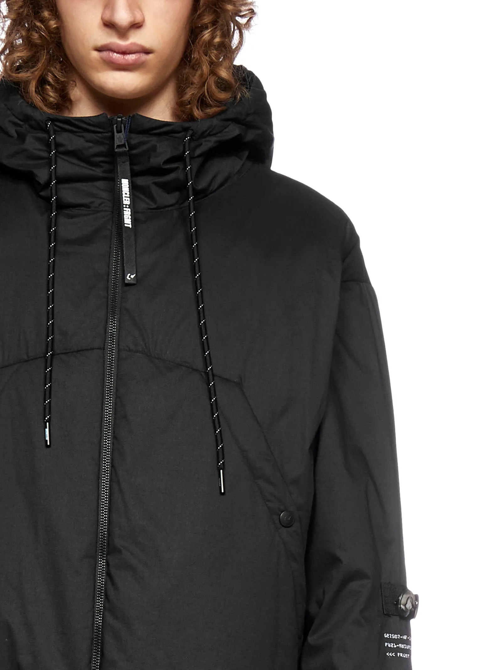 Moncler X Fragment Hiroshi Fujiwara Logo Printed Down Jacket