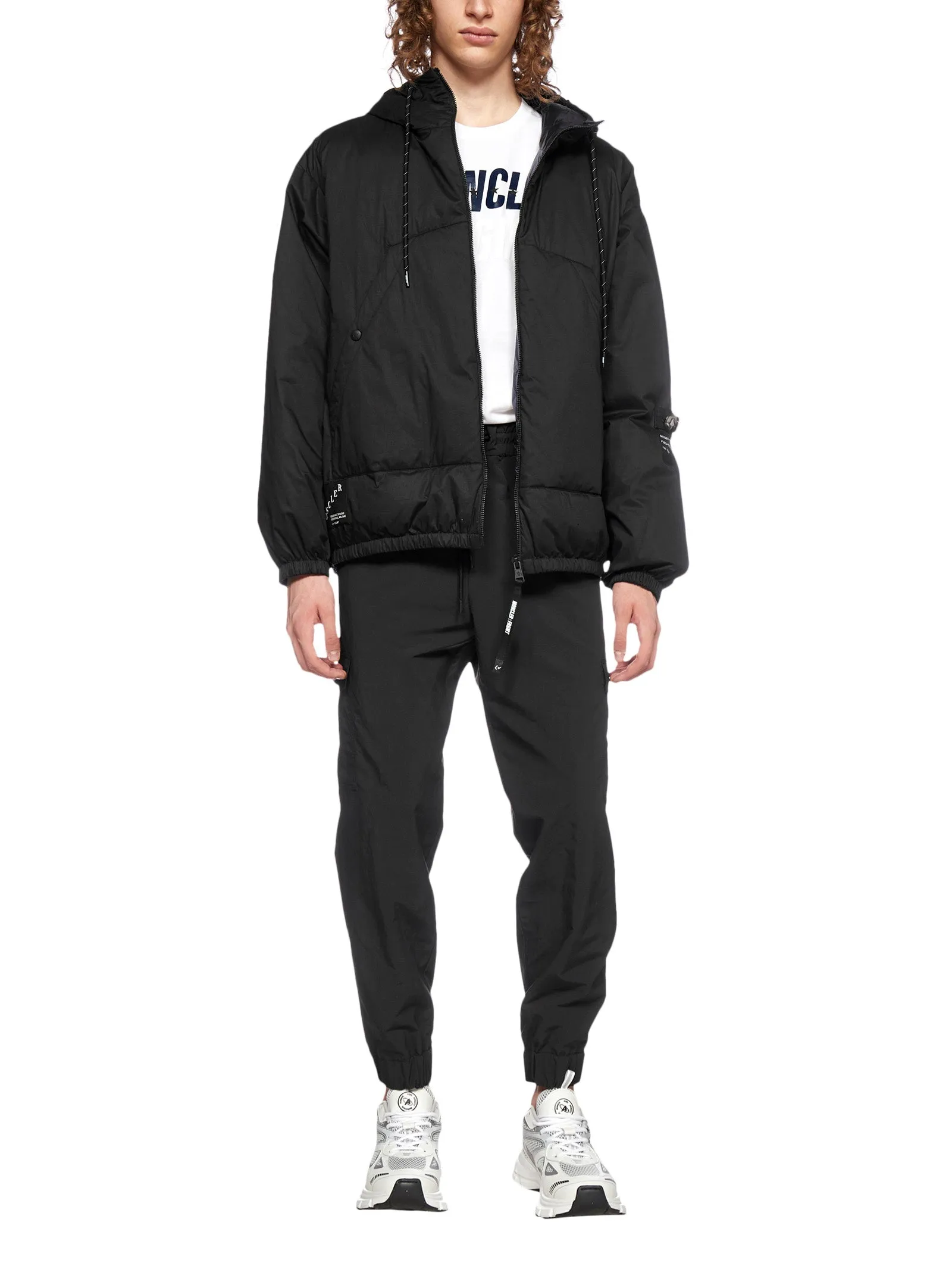 Moncler X Fragment Hiroshi Fujiwara Logo Printed Down Jacket