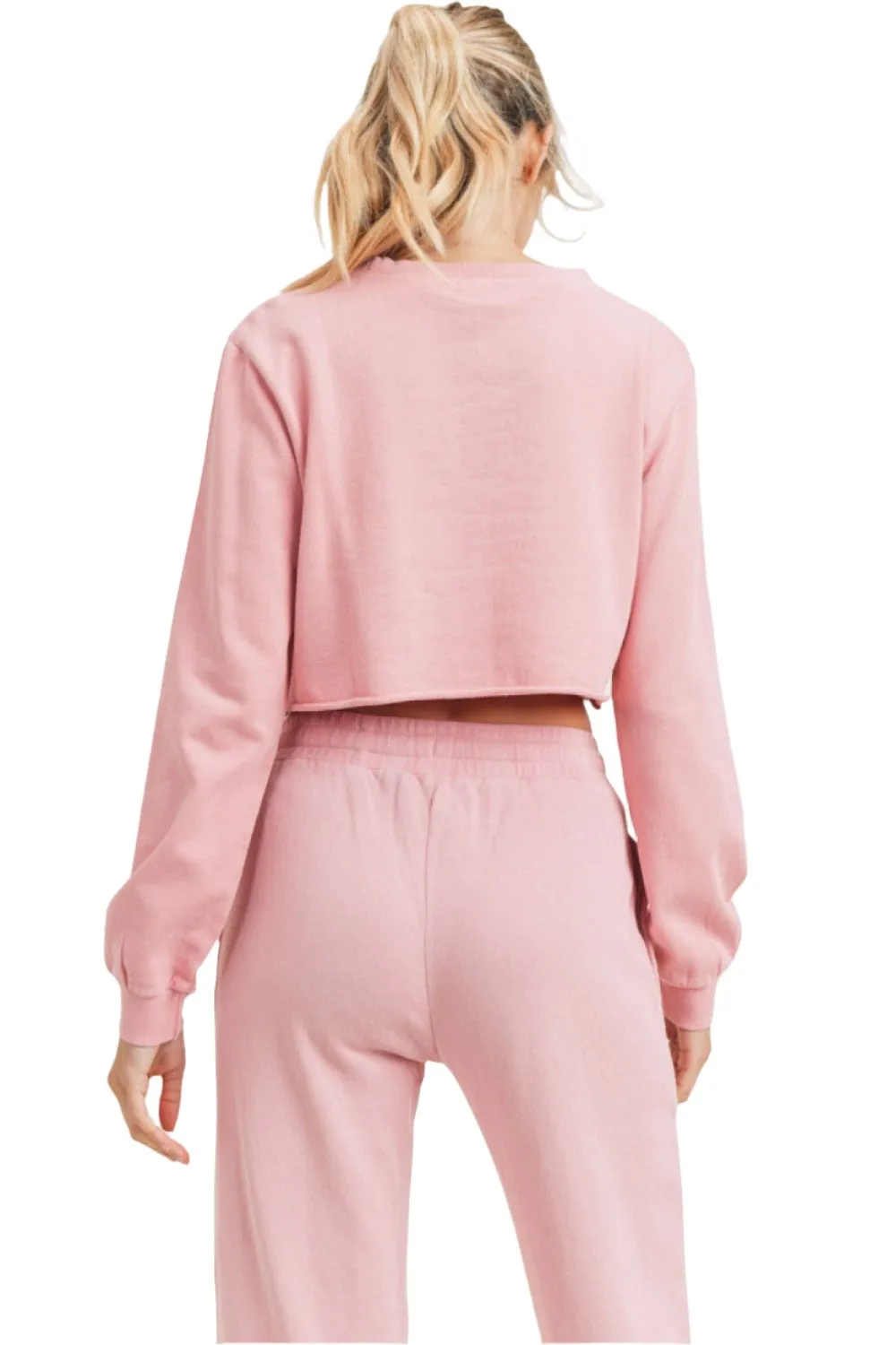 Mono B Triple Stars Terry Cropped Hoodie KT11612