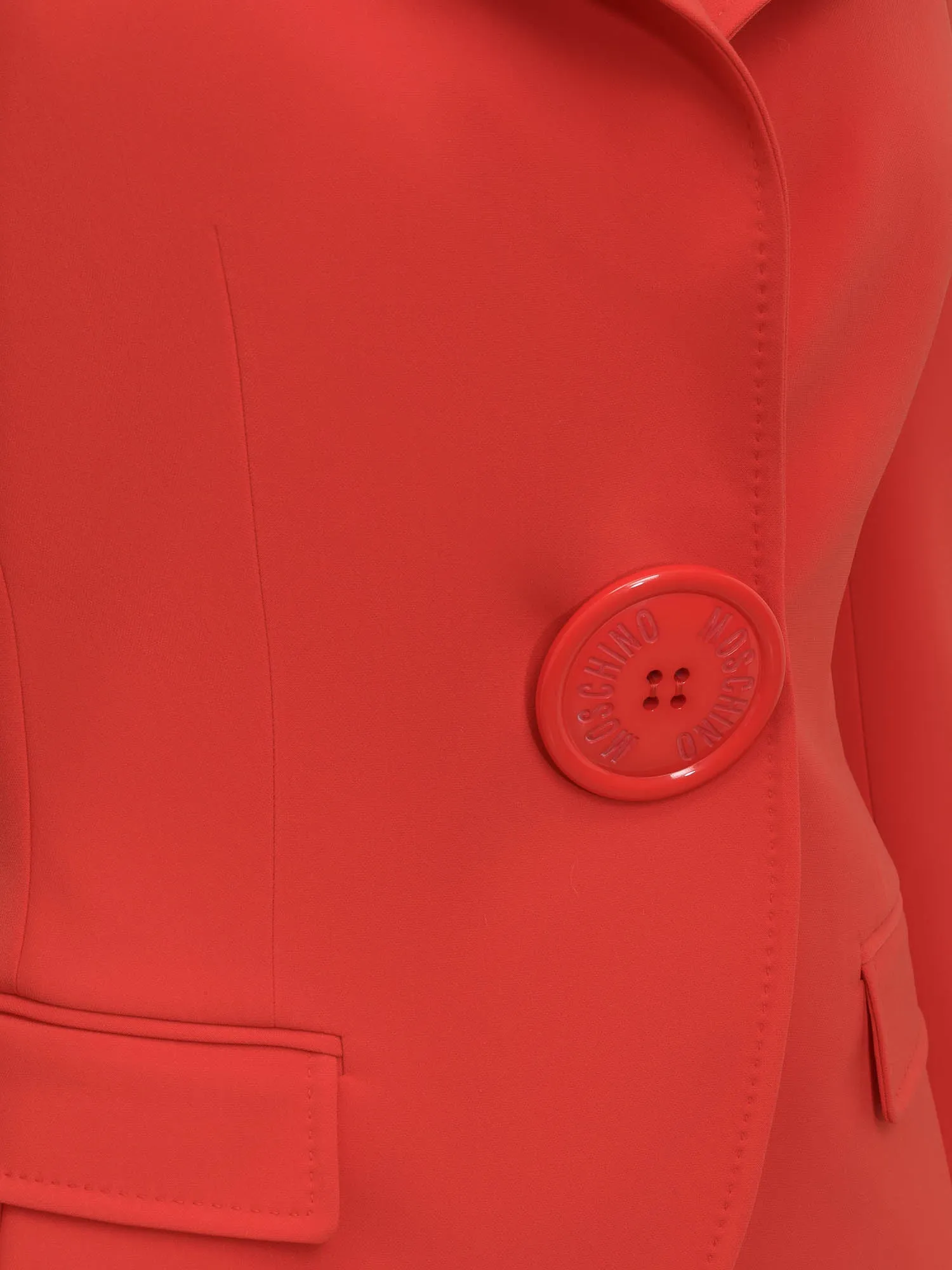 Moschino Buttoned Long-Sleeved Blazer