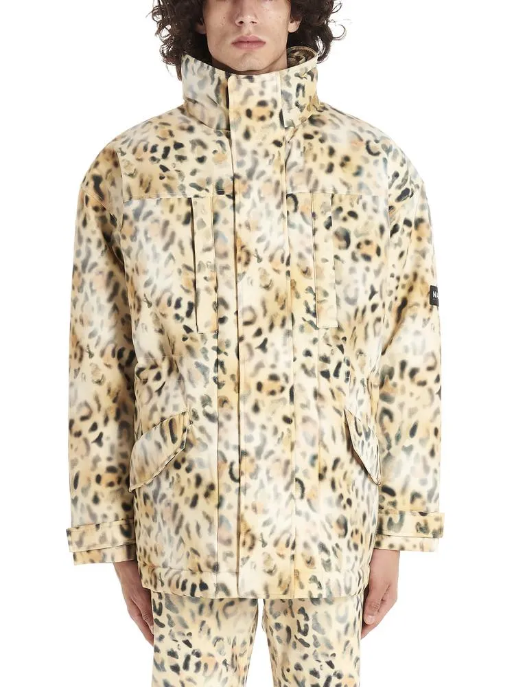 Napa By Martine Rose Animal Printed Parka Jacket