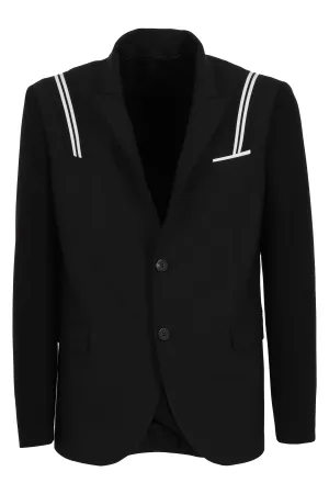 Neil Barrett Stripe Detail Single-Breasted Blazer