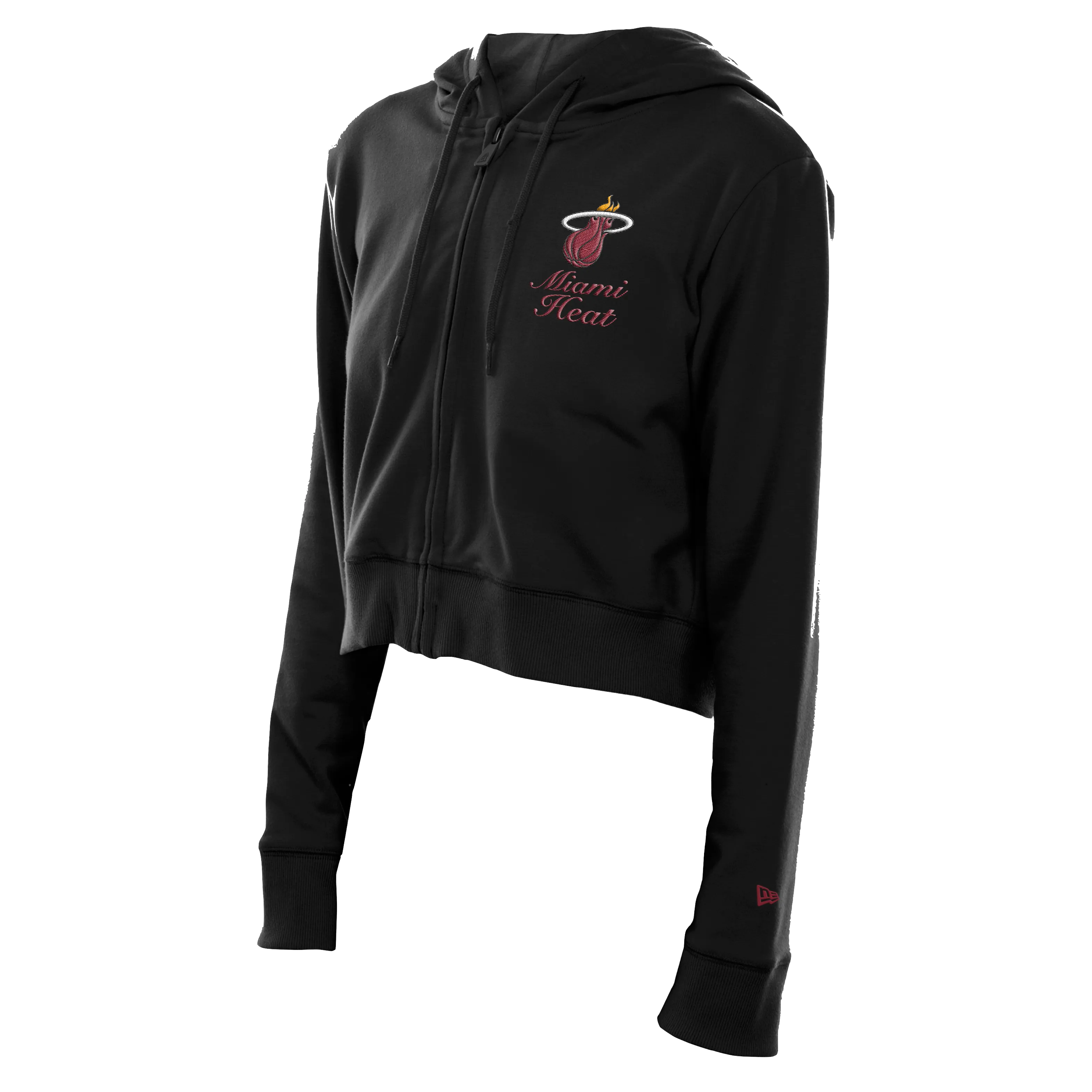 New Era Miami HEAT Cropped Women's Zip-Up Hoodie