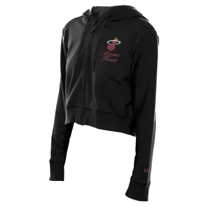 New Era Miami HEAT Cropped Women's Zip-Up Hoodie