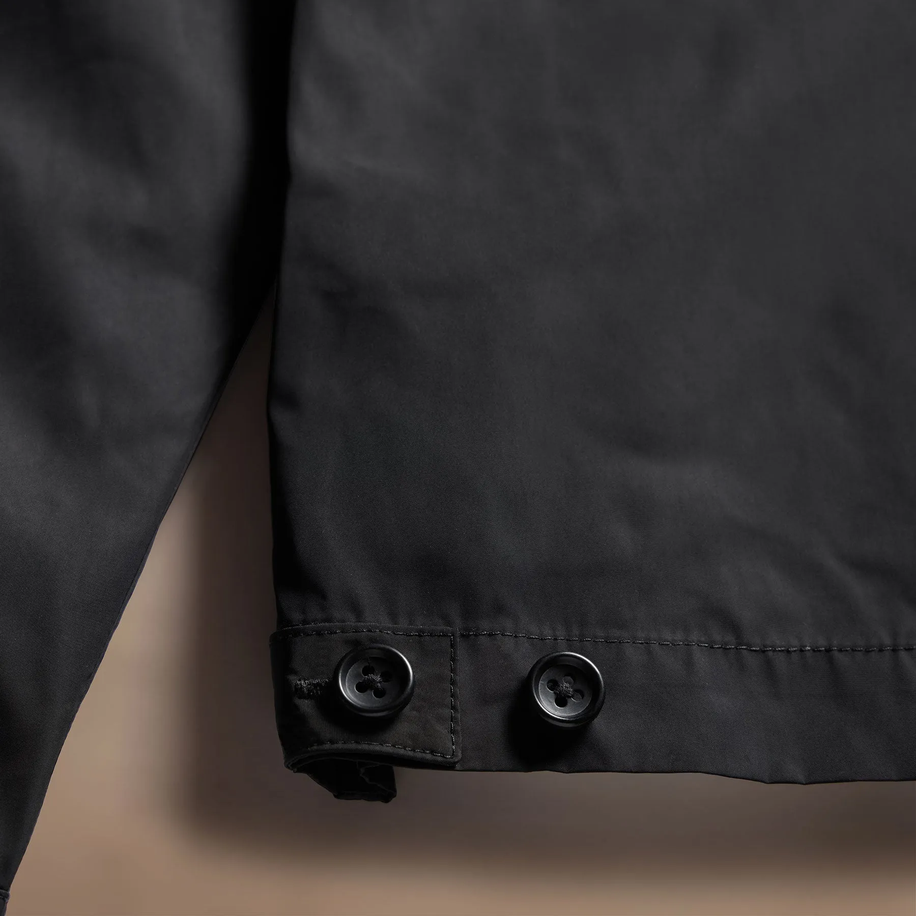 Nylon Coach Jacket - Black