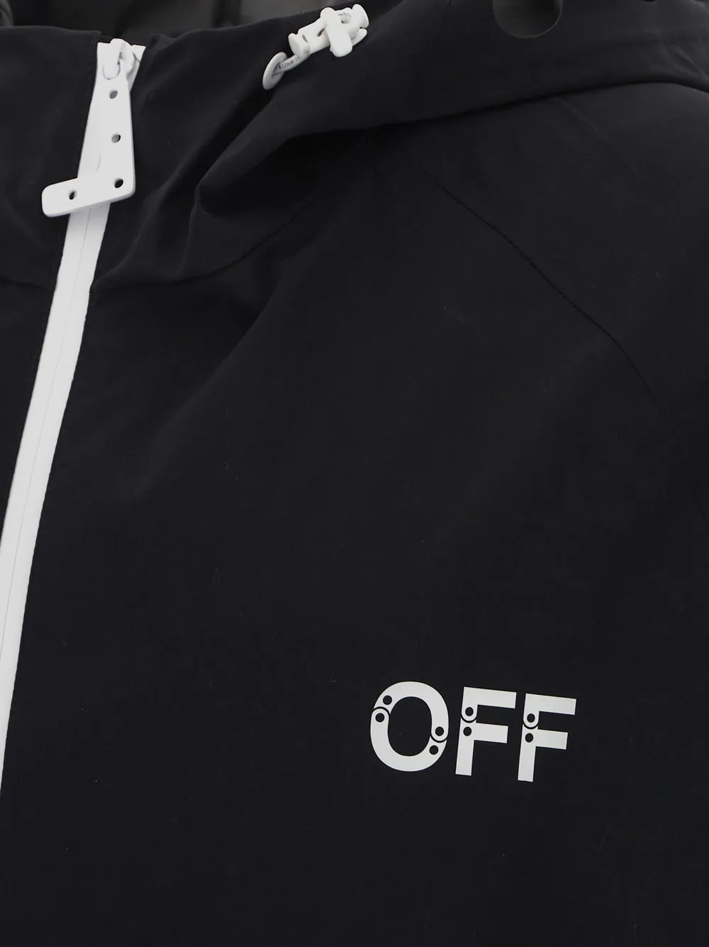 Off-White Logo Printed Long-Sleeved Jacket