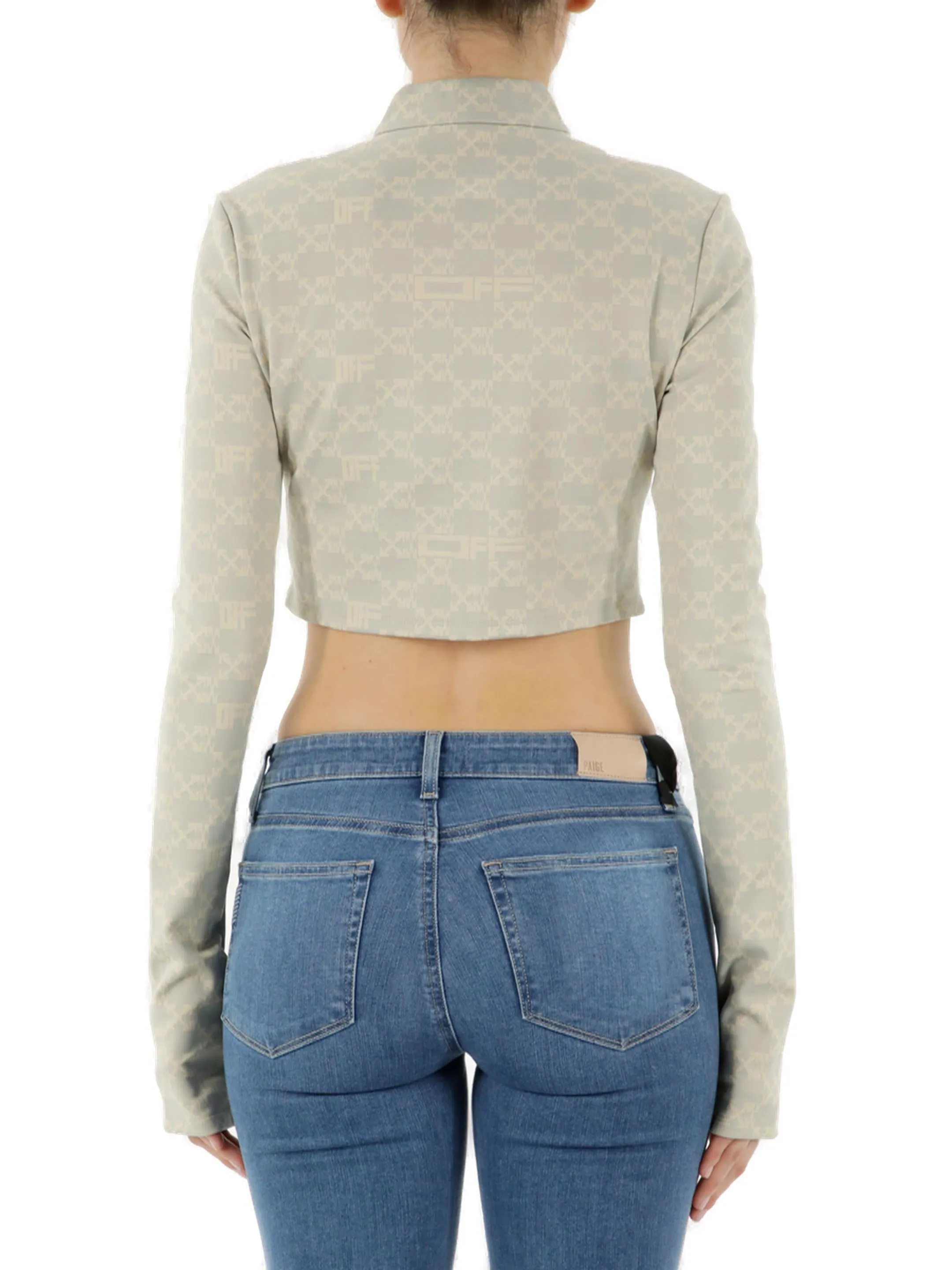 Off-White Monogram Cropped Track Jacket