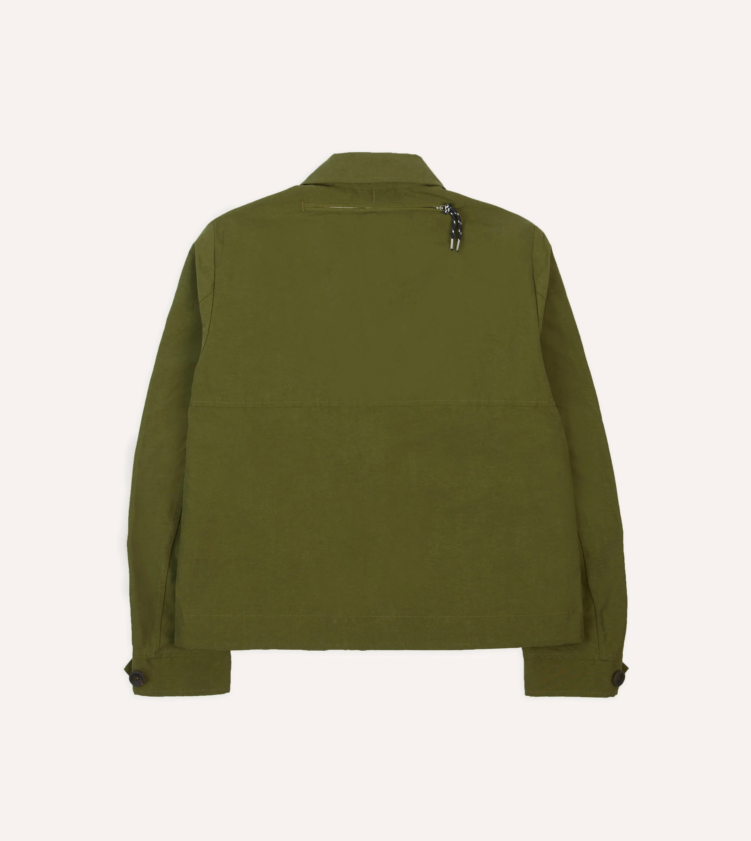 Olive Cotton Blouson Jacket