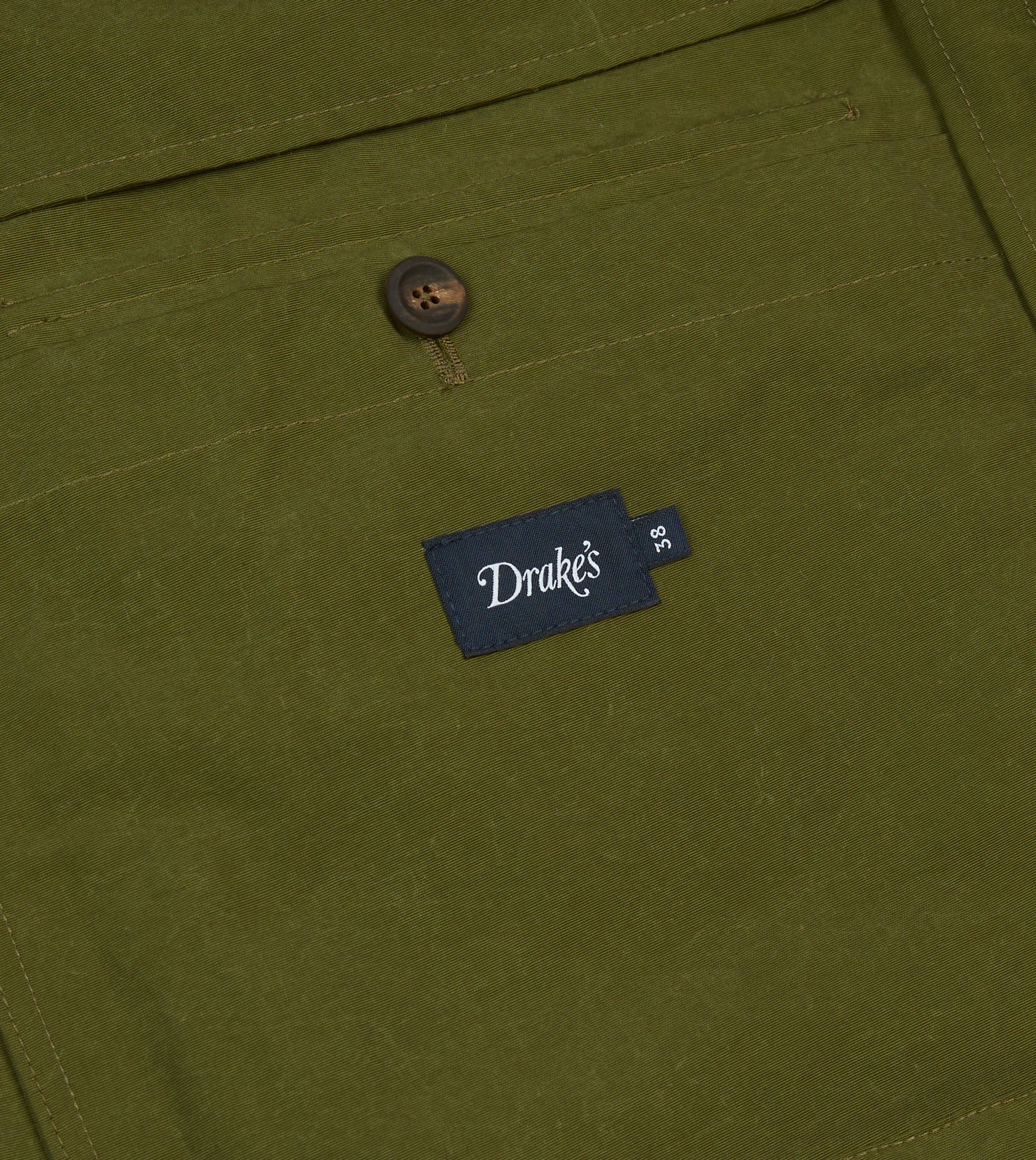 Olive Cotton Blouson Jacket