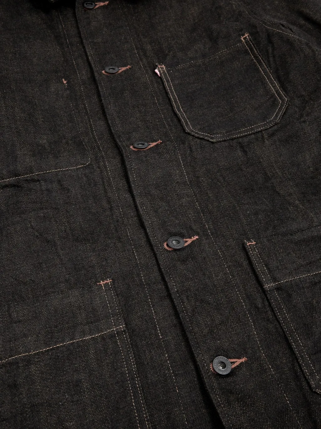 ONI Denim 03100-BKOL 12.5oz Black x Olive Coverall