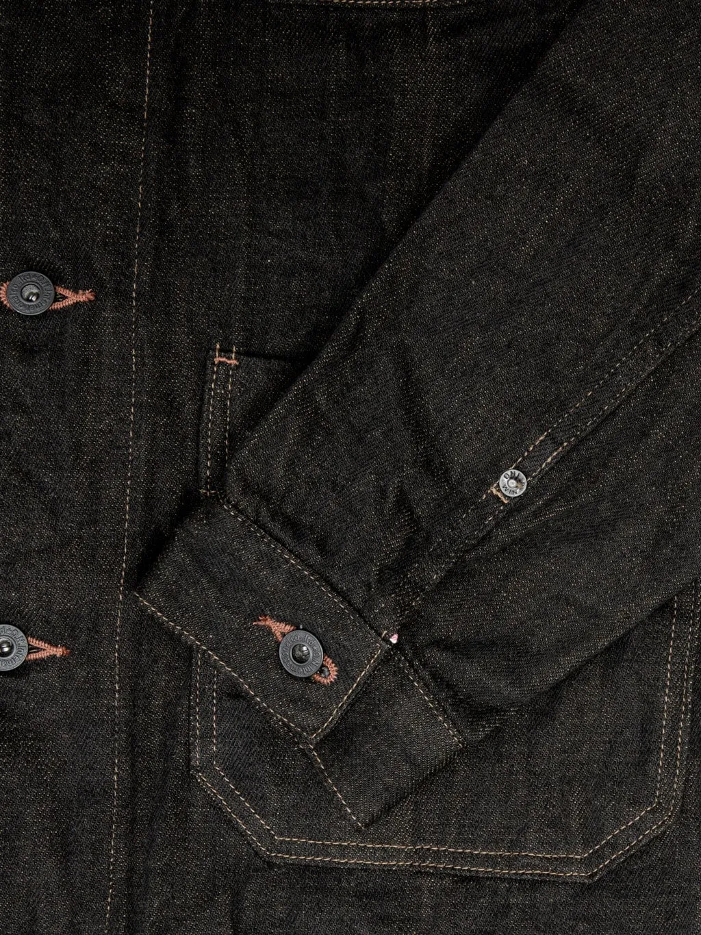 ONI Denim 03100-BKOL 12.5oz Black x Olive Coverall