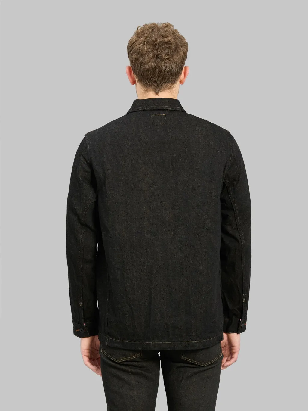 ONI Denim 03100-BKOL 12.5oz Black x Olive Coverall
