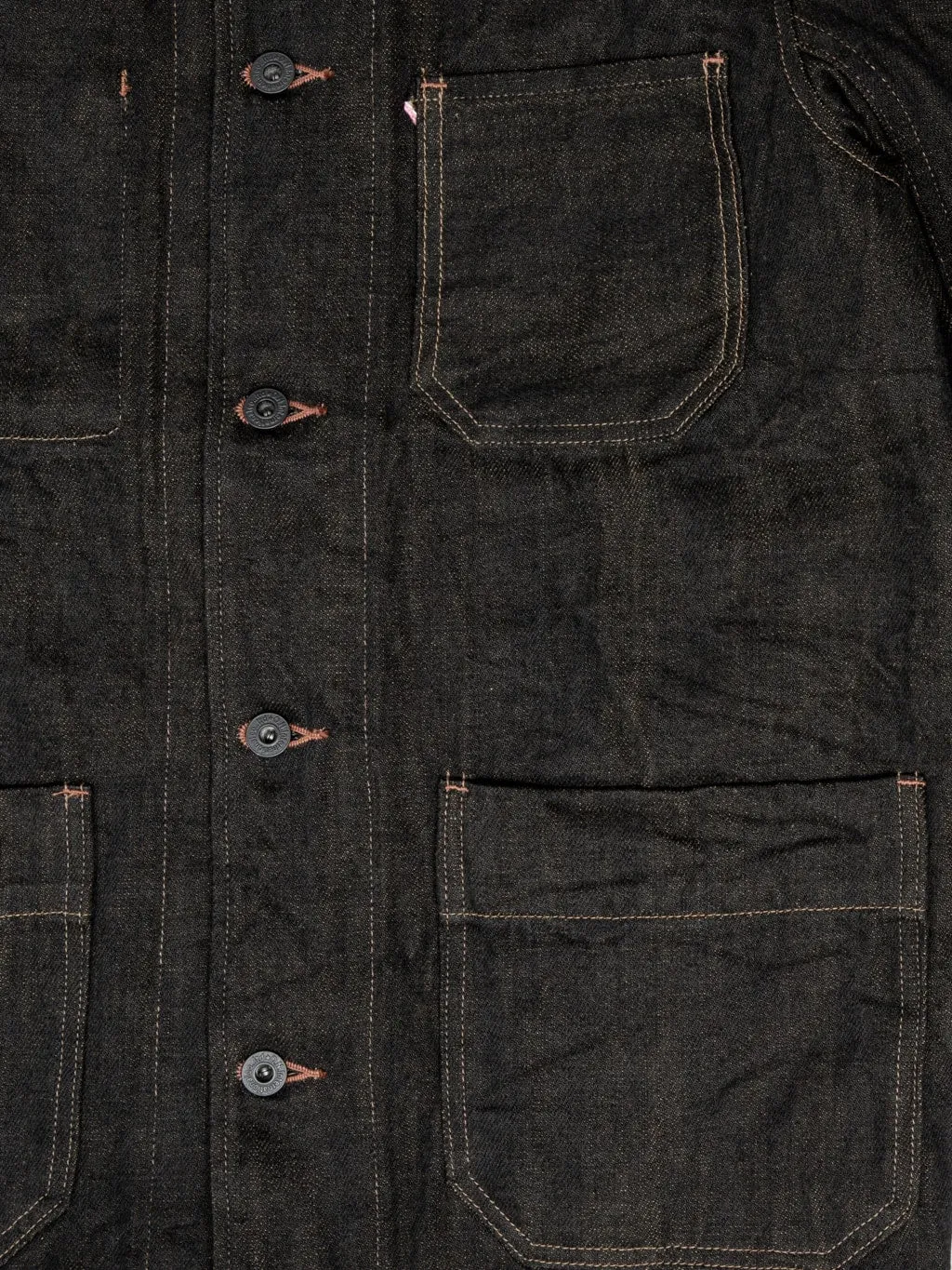 ONI Denim 03100-BKOL 12.5oz Black x Olive Coverall