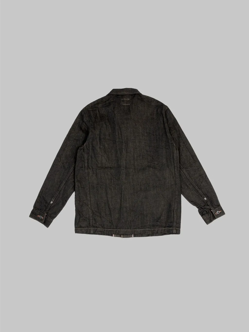 ONI Denim 03100-BKOL 12.5oz Black x Olive Coverall