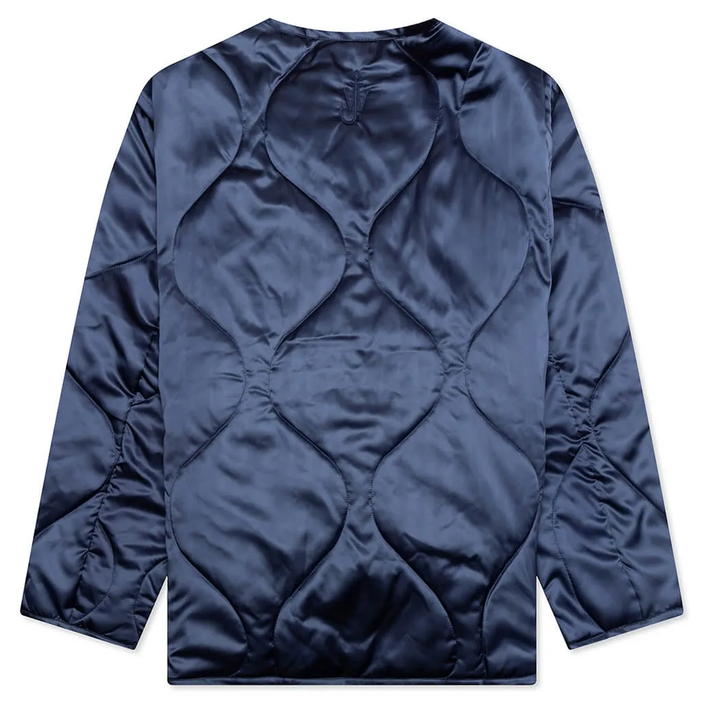 Oversized Quilted Jacket - Indigo
