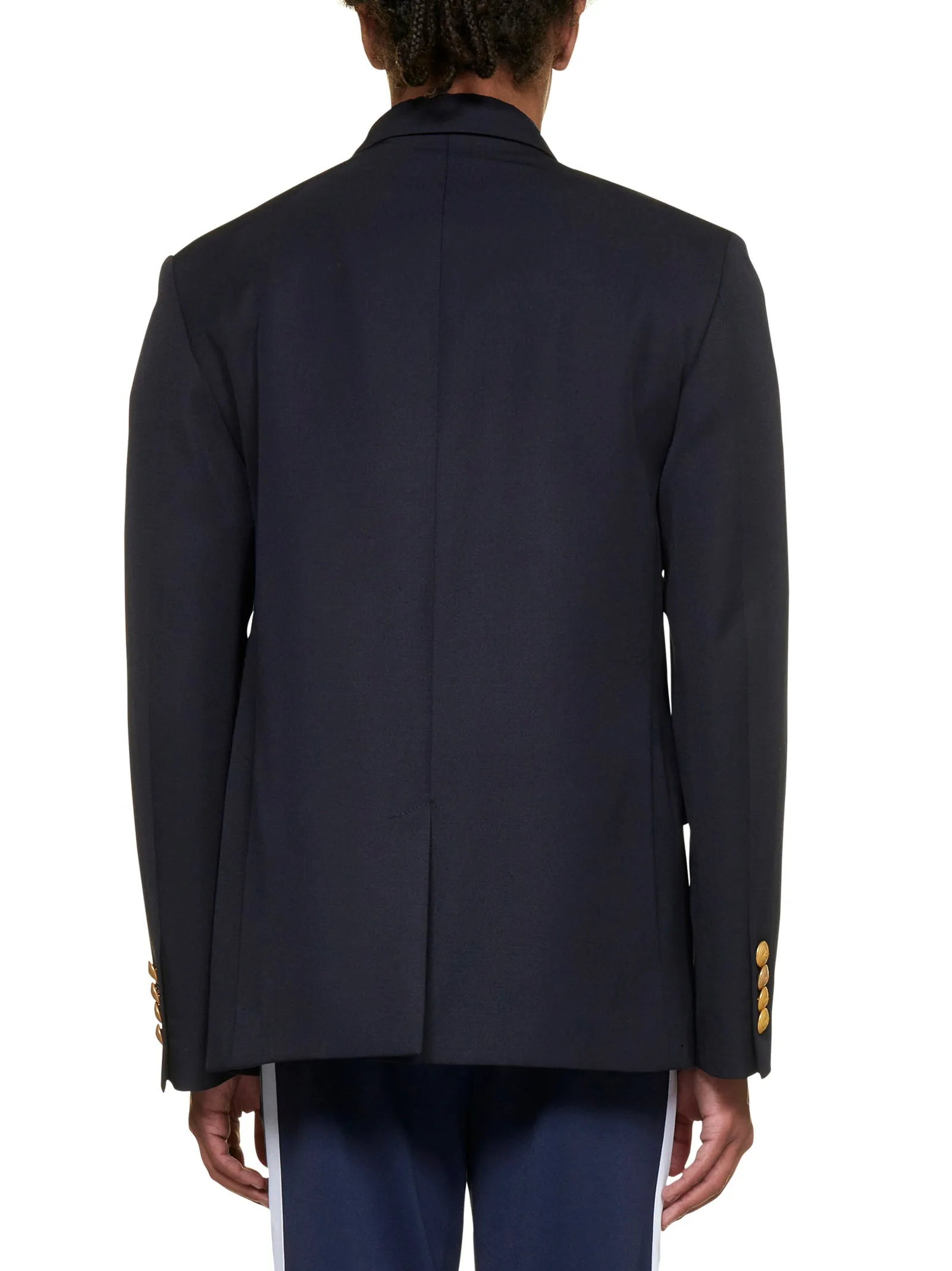 Palm Angels Double-Breasted Drawstring Jacket