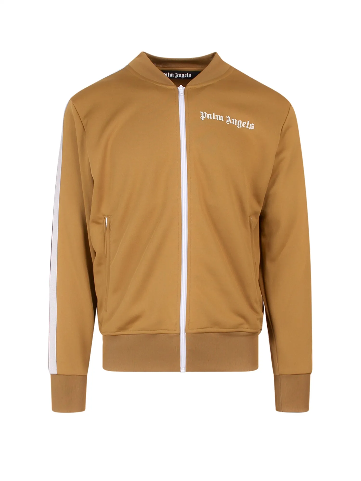 Palm Angels Logo Embroidered Zip-Up Track Jacket