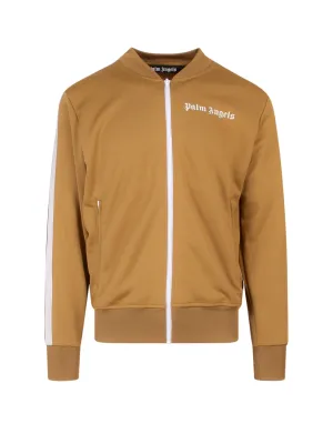 Palm Angels Logo Embroidered Zip-Up Track Jacket