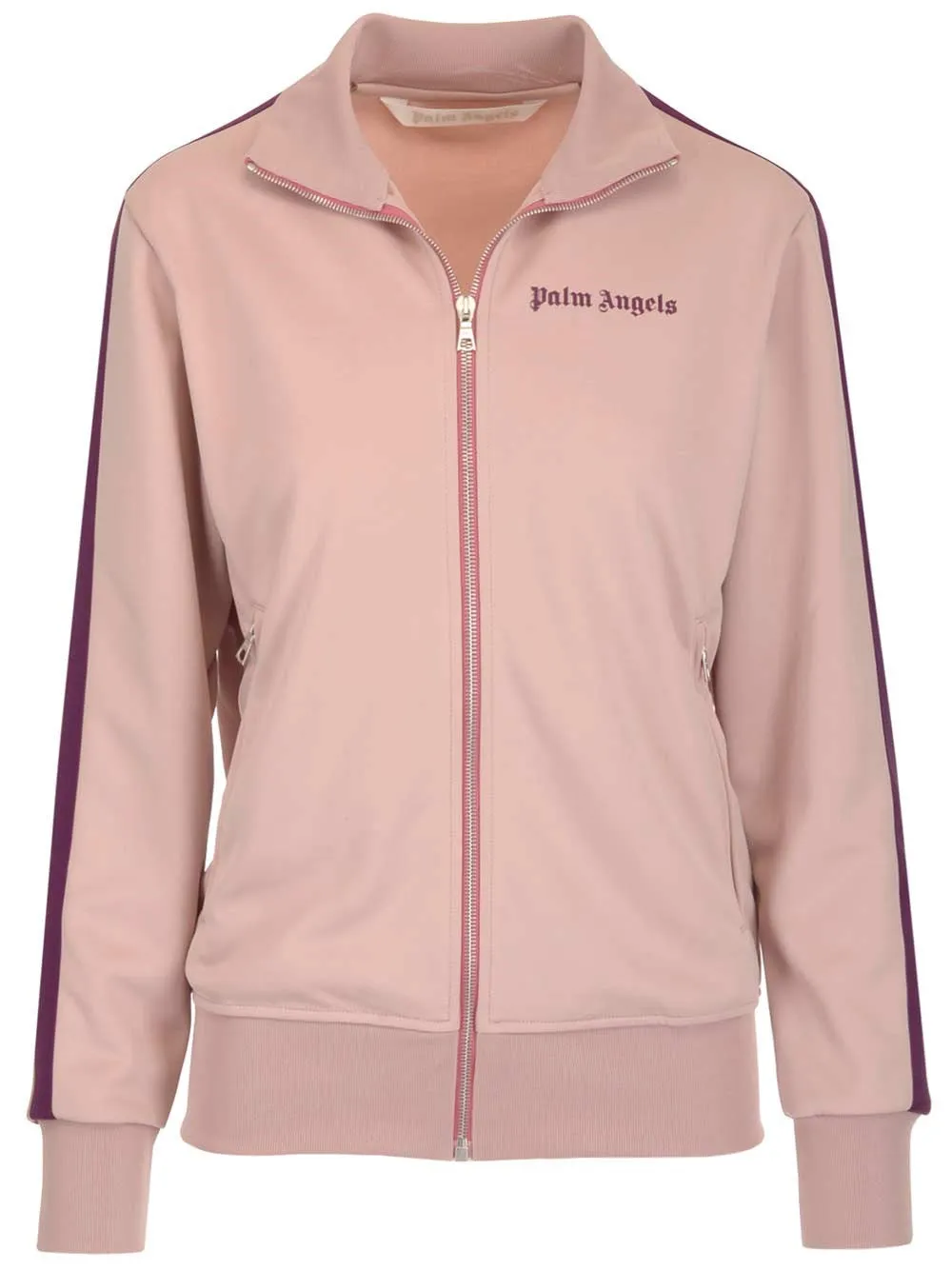 Palm Angels Logo Print Zip-Up Track Jacket
