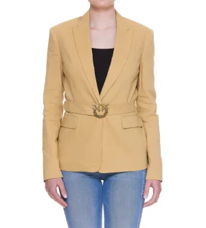 Pinko Belted Single Breasted Long Sleeved Blazer