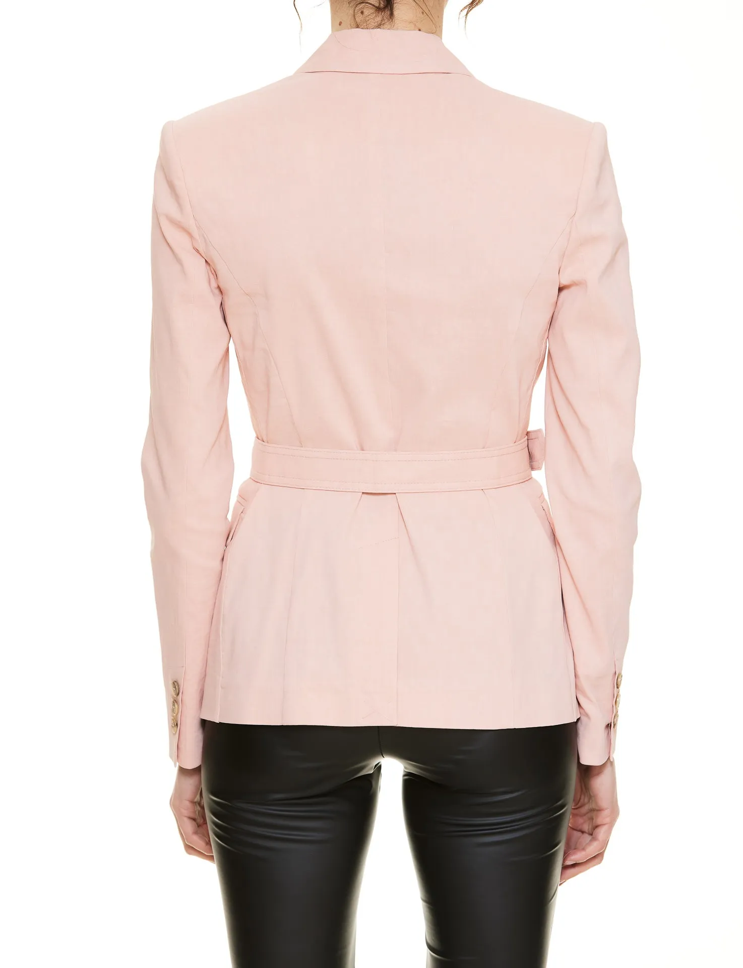 Pinko Belted Single-Breasted Tailored Blazer
