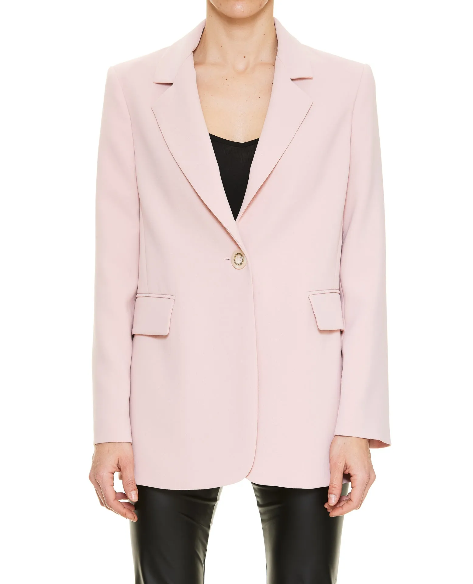 Pinko V-Neck Single-Breasted Jacket