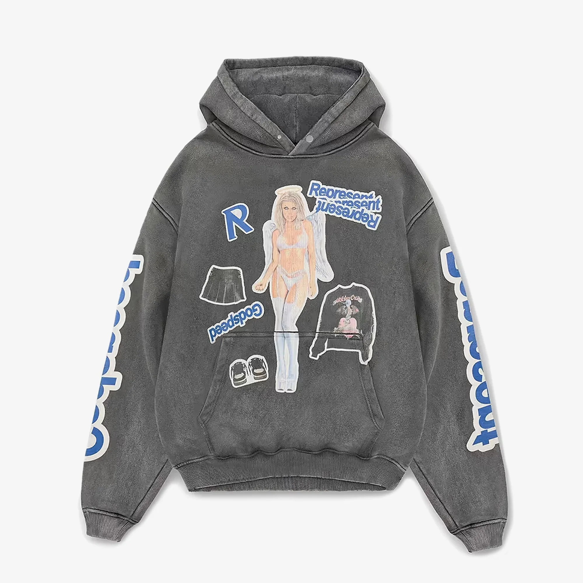 Represent | QUESTION YOUR INNOCENCE HOODIE { VINTAGE GREY