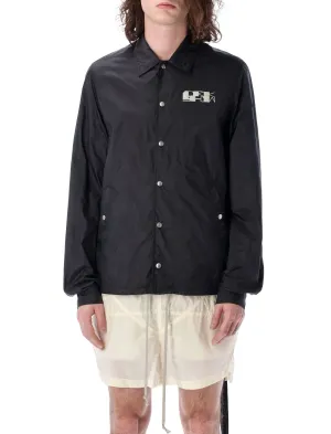 Rick Owens DRKSHDW Logo Printed Long-Sleeved Jacket