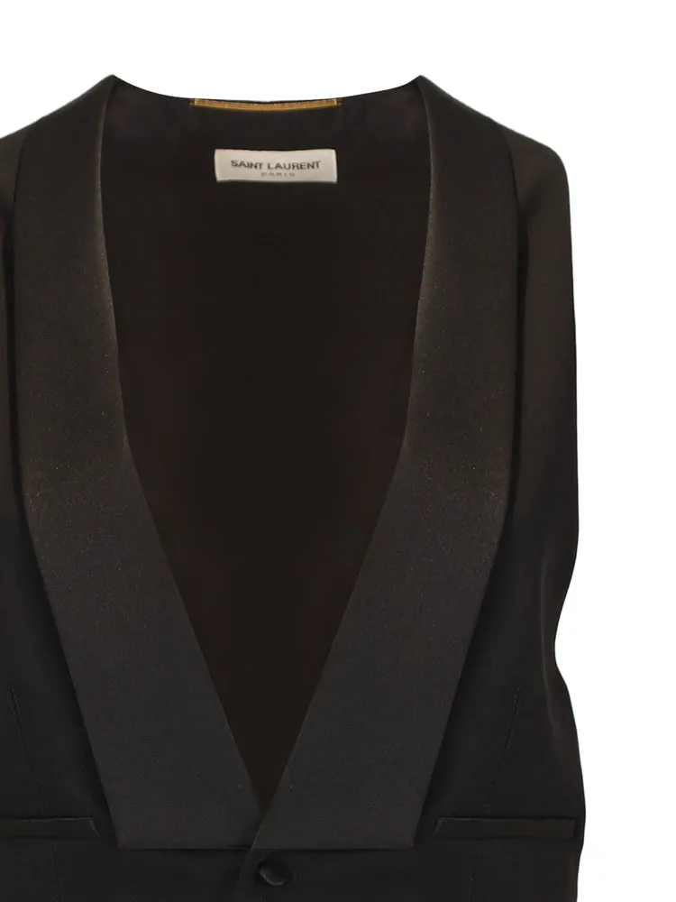 Saint Laurent Buttoned Cropped Vest
