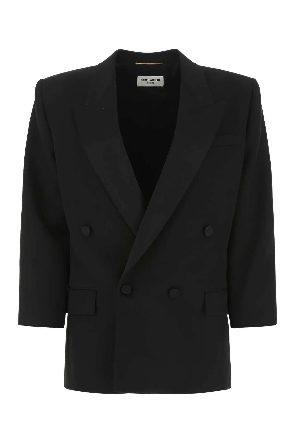 Saint Laurent Double-Breasted Long-Sleeved Jacket