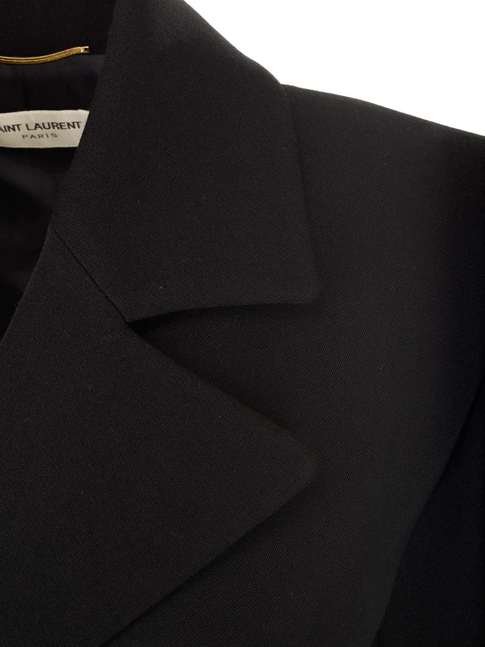 Saint Laurent Single-Breasted Button Embellished Jacket