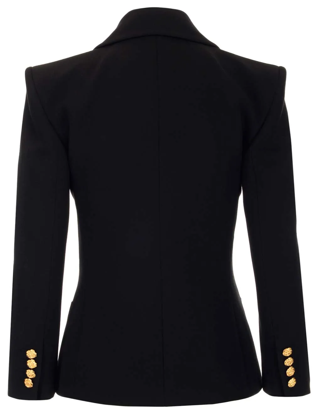 Saint Laurent Single-Breasted Button Embellished Jacket