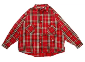 Saint Michael Flannel Shirt in Red xld