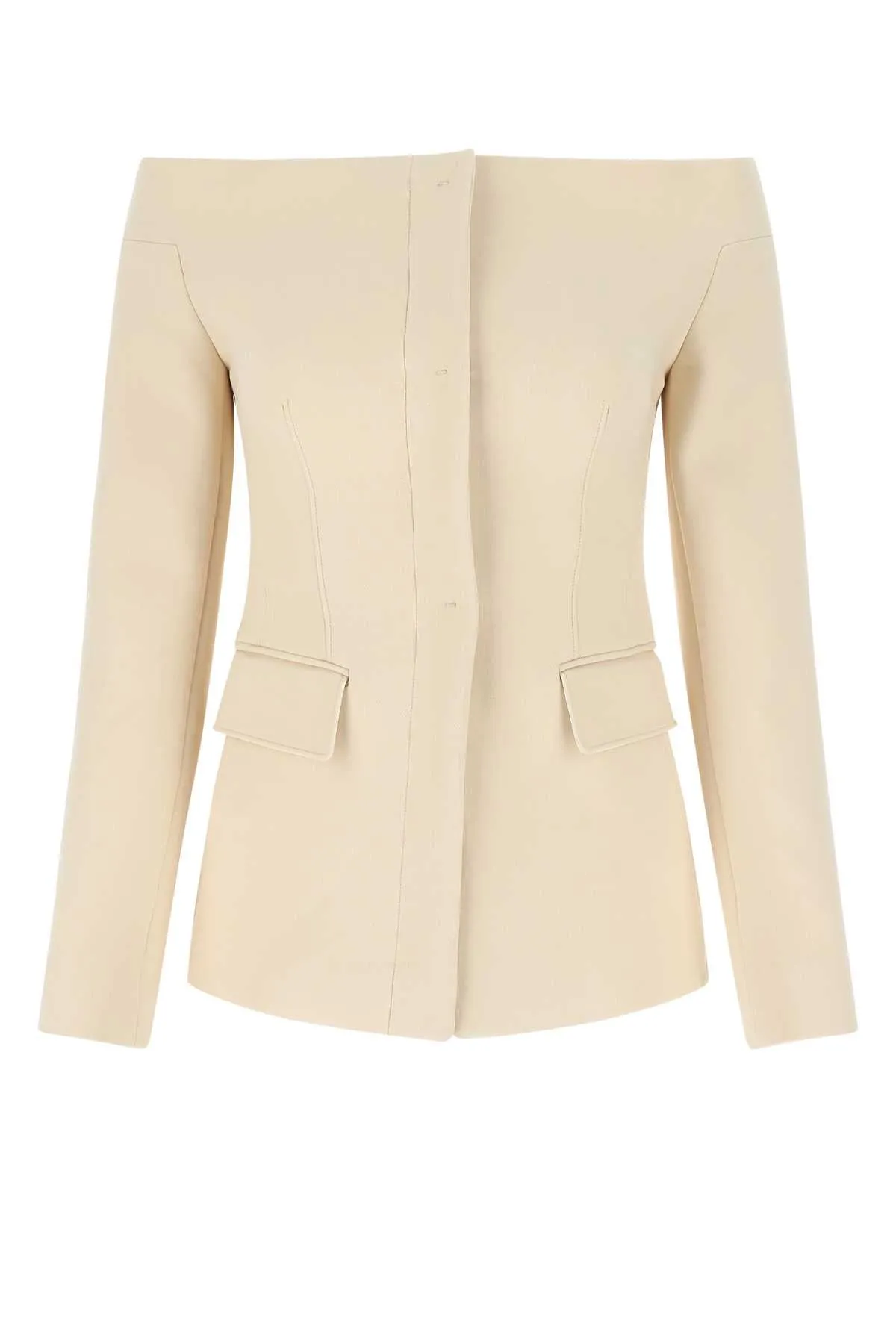 Salvatore Ferragamo Off-Shoulder Jacket