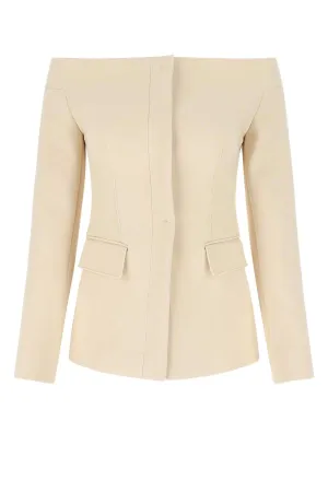 Salvatore Ferragamo Off-Shoulder Jacket