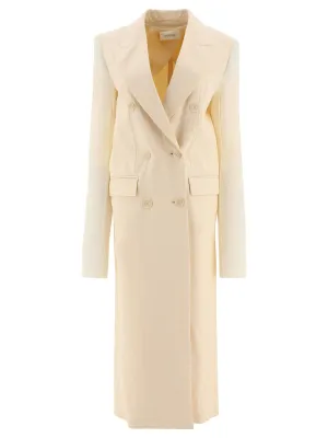 Sportmax Double-Breasted Knitted-Sleeved Jacket