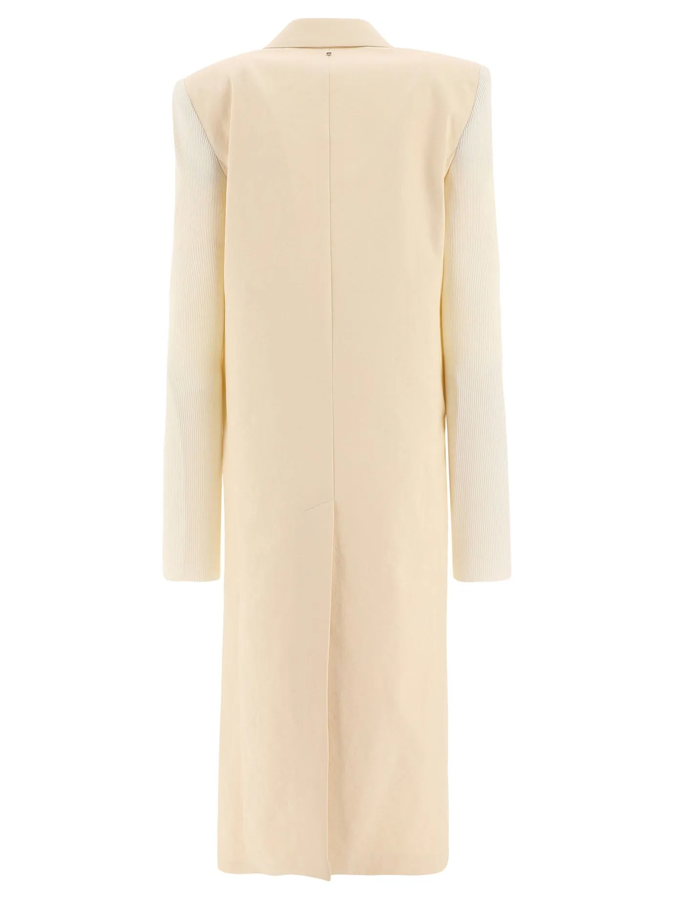 Sportmax Double-Breasted Knitted-Sleeved Jacket