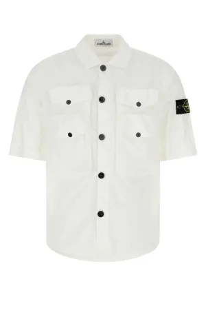 Stone Island Compass Badge Buttoned Overshirt