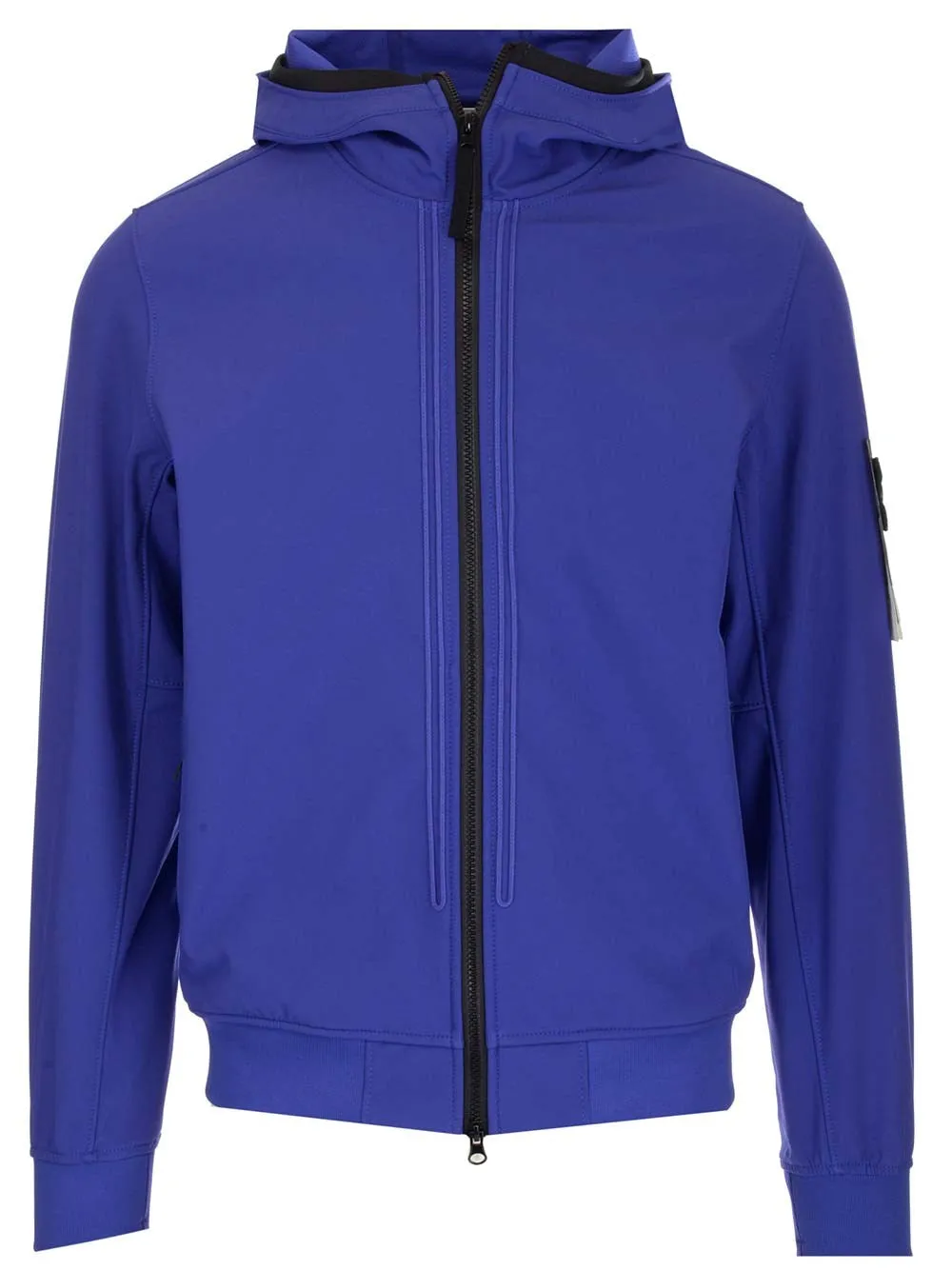 Stone Island Logo Patch Zip-Up Jacket