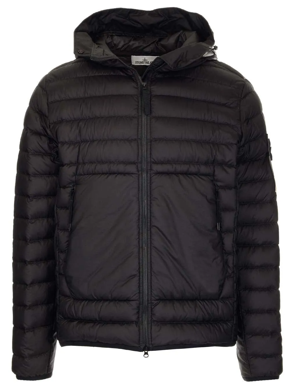 Stone Island Logo Patch Zip-Up Jacket